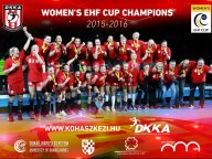 Összeállítás az EHF kupa döntő győztes mérkőzésének pillanatairól