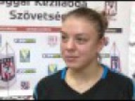 Hámori Konszuéla (Vác) nyilatkozik DKKA - Vác 33-32 Magyar Kupa