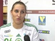Tóth Gabi (Győri Audi Eto KC) nyilatkozik